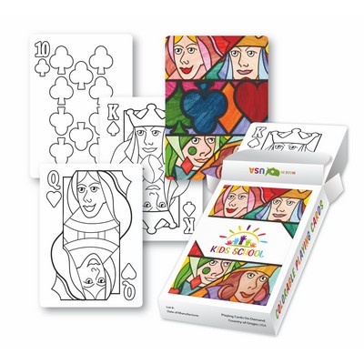 Colorable Playing Card Deck